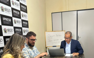 A Diretoria do IPRESB se reuniu com a Assessoria Jurídica, no último dia 30-04, para tratar das deliberações referente ao mês de abril.